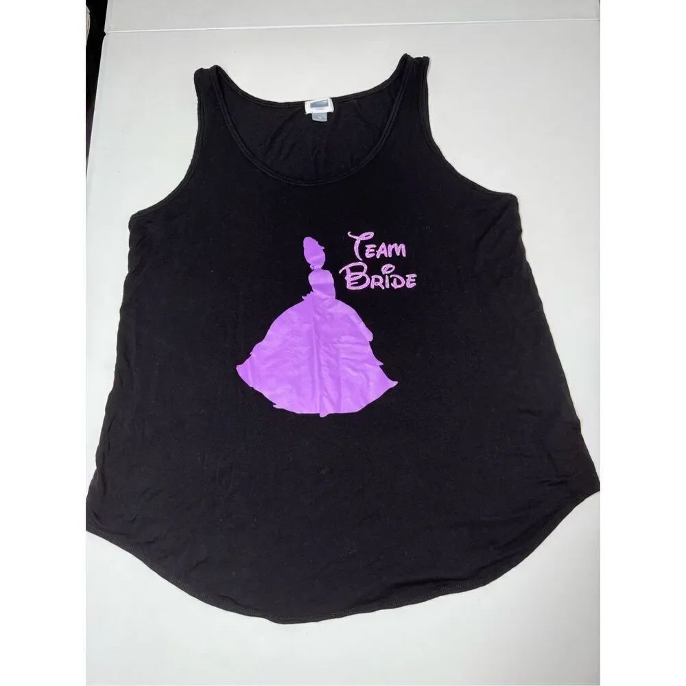 San Francisco California Women’s Black Tank Top Team Of Bride Sparkles  Size  XL